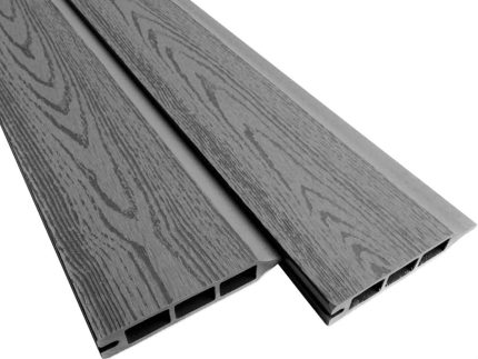 Komposit bræt grå med træstruktur