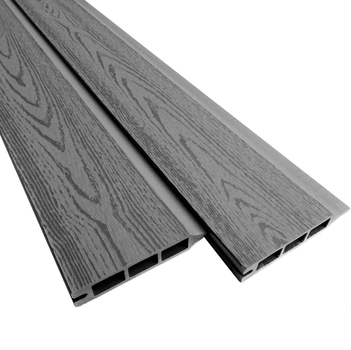 Komposit bræt grå med træstruktur