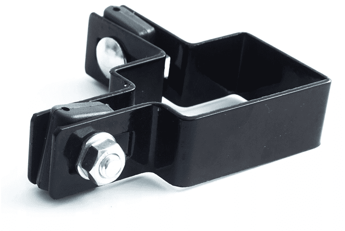 Hjørnestolpe Beslag 60x40mm til Panelhegn Sort RAL 9005 (Designserie) - Billede 5