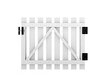PROFEXline stakitlåge 100x80 cm lige i hvid PVC
