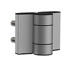 Locinox DINO-2 180° dobbelt kuglelejehængsel i sølvgrå aluminium til låge
