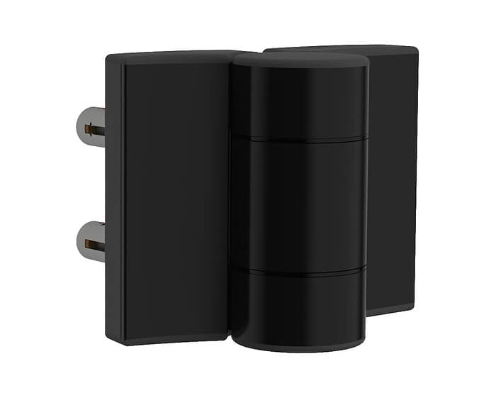 Locinox DINO-2 hængsel i sort RAL 9005